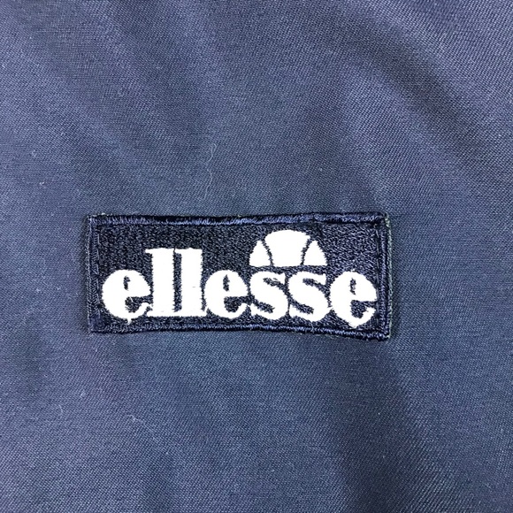 Ellesse Women’s Vintage 2000’s Navy Blue Full Zip Windbreaker Hooded Jacket Sz S - Picture 6 of 10